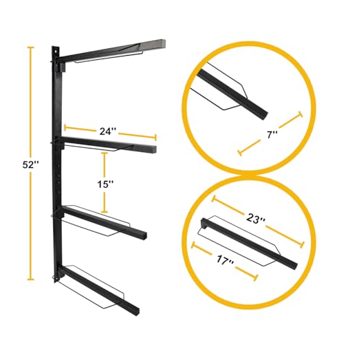 Horse Saddle Storage Rack Stand Wall Mount Equestrian 4-Tier Heavy Duty for English and Western Saddles, Holds Tack, Pad, Accessories, Ideal for Stable Horse Tack Room Barn and Farm - Image 3