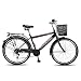 Biciclette 26 uomini e donne pollici leggero Scooter città telaio in acciaio della bicicletta di carico for il tempo libero alto tenore di carbonio della bici ( Color : Black , Size : 7 speed-26in )