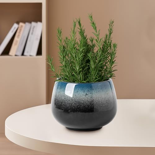 Pot plante rond céramique 4 pouces pour culture hydroponique et fleur