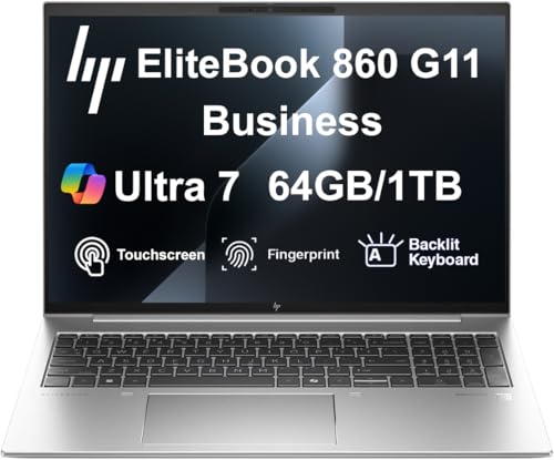 HP EliteBook 860 G11 �r�W�l�X �m�[�g�p�\�R�� 16�C���` �^�b�`�X�N���[�� IPS WUXGA �f�B�X�v���C (Intel Ultra 7 155U�A64GB DDR5�A1TB PCIe SSD�ACopilot+ �o�b�N���C�g�t��KB