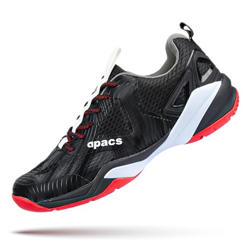 Apacs Performance 668 Non-Marking Professional Badminton Shoes | Ideal for Indoor Games (Badminton, Tennis, Volleyball, Squash) | Durable | Super Stable | Hi-Comfy Badminton Shoe Black (UK 6) (B0CLD9VQL7) Amazon Price History, Amazon Price Tracker