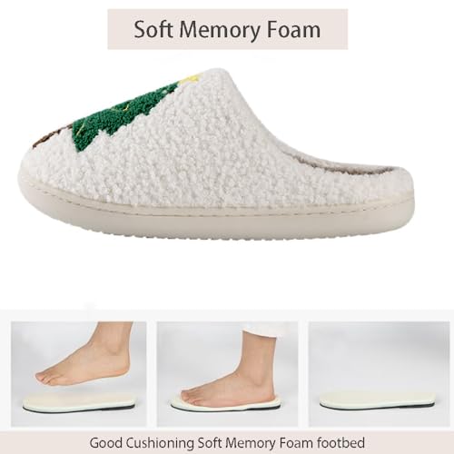 Christmas Slippers For Women Men Halloween Slippers Comfy Plush Warm Fuzzy Soft Cozy Slippers Cute Couples House Shoes4