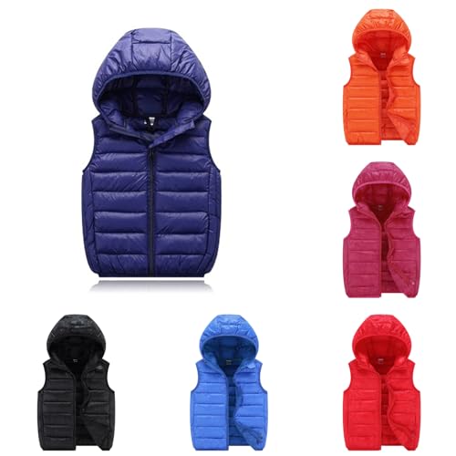 Baby Boys Girls Puffer Vest Winter Warm Lightweight Toddler Vest Outerwear High Neck Cute Sleeveless Jacket