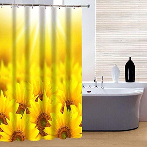 Rideau de douche polyester épais 3D imperméable de haute qualité