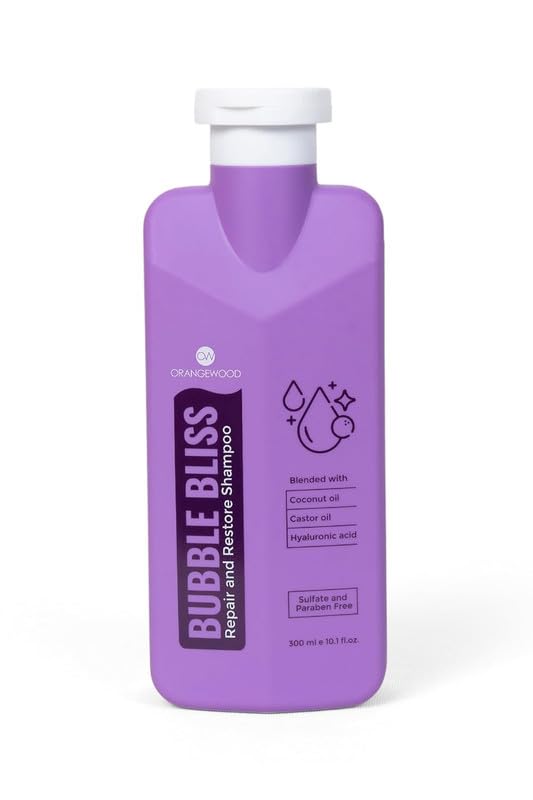 Bubble Bliss Repair and Restore Shampoo Daily Use Dual Hair Scalp Care With Jojoba Oil Retains Moisture Prevent Protein, Nourish Scalp and Promote Growth For Men and Women (Imported) 300ml