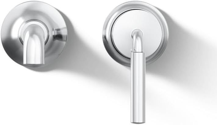 Kohler 26438-4-CP Tone™ Wall-Mount Single-Handle Bathroom Sink Faucet, 1.2 gpm, Polished Chrome