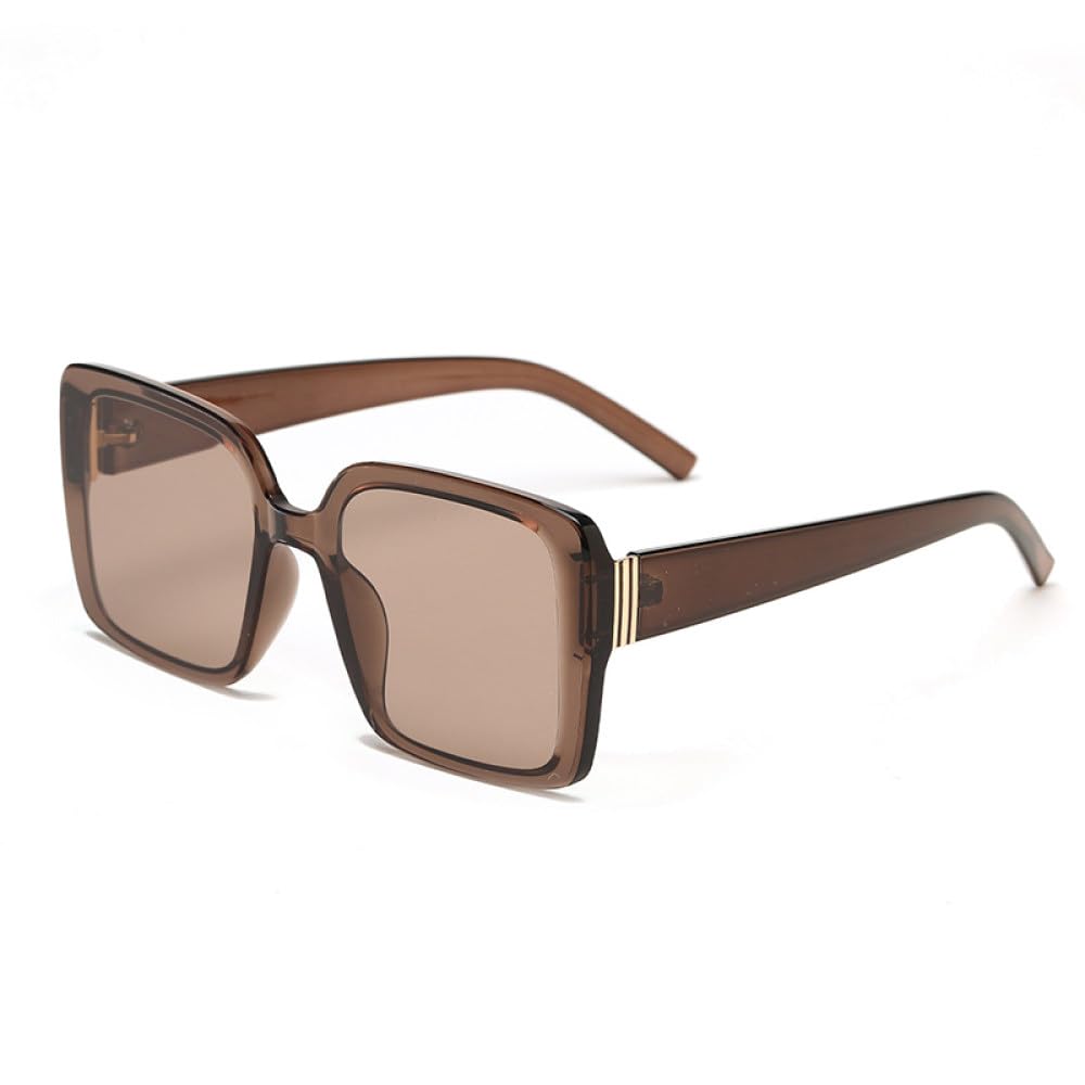 Retro kwadratowe okulary przeciwsłoneczne damskie Oversize męskie okulary przeciwsłoneczne Vintage UV400