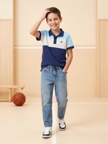 Image of Amazon Brand - Symbol Boy's Color Block Regular Fit Polo Shirt