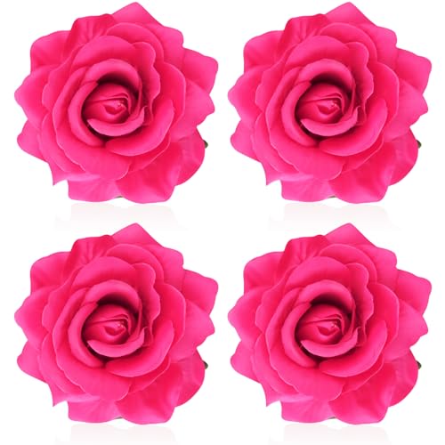 Atoden Broche Flor Hot Pink para Pelo miniatura 1