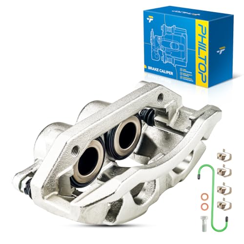 Image of PHILTOP Front Right Brake Caliper for 2011-2018 Ram 1500 | Fit for 2019-2023 Ram 1500 Classic, 2009-2010 Dodge Ram 1500, 2009-2010 Dodge Dakota, 2011 Ram Dakota, 18-B5054