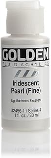 Golden Fluid Acrylic Paint 1 Ounce-Iridescent Pearl Fine