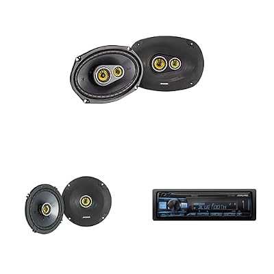 Alpine UTE-63BT Bluetooth Receiver & Kicker CSC 6.5", 6x9 Speakers