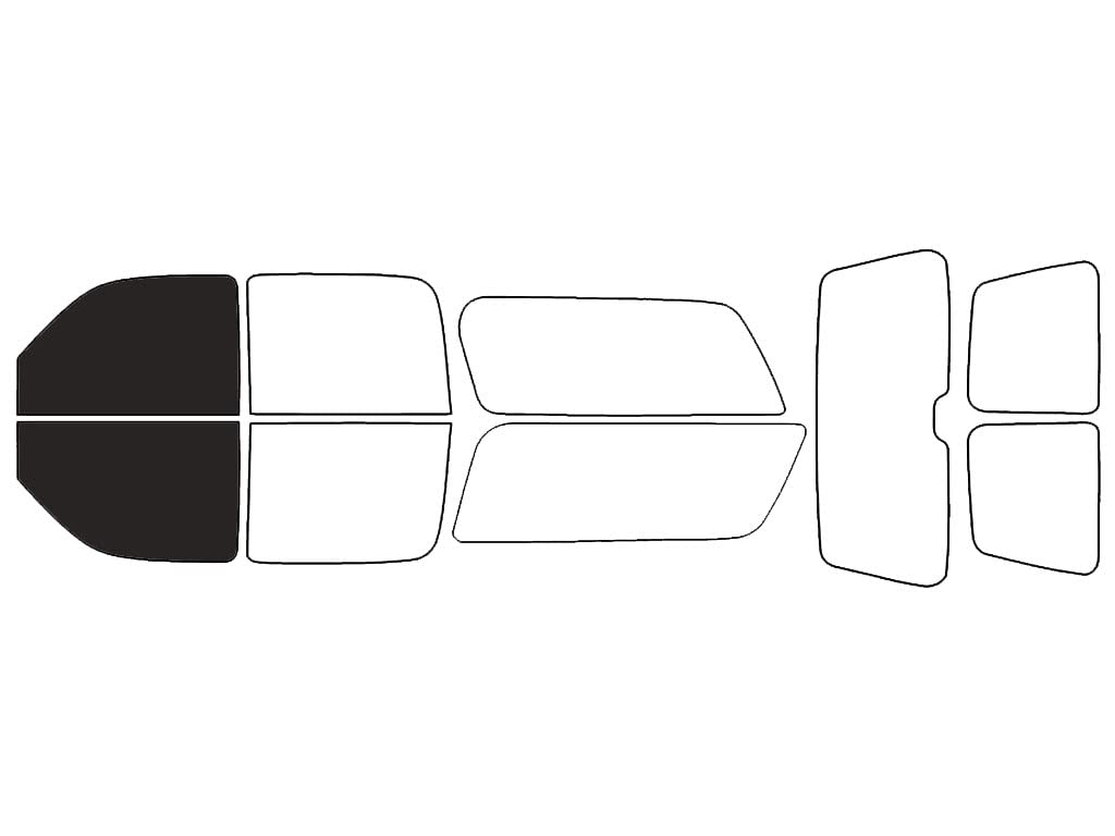Rvinyl Window Tint Kit Compatible with GMC Yukon 2000-2006 (XL) - Front Precut Kit - 20%