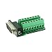 DB15 Breakout Connector 15 Pin Connector Male with Nut