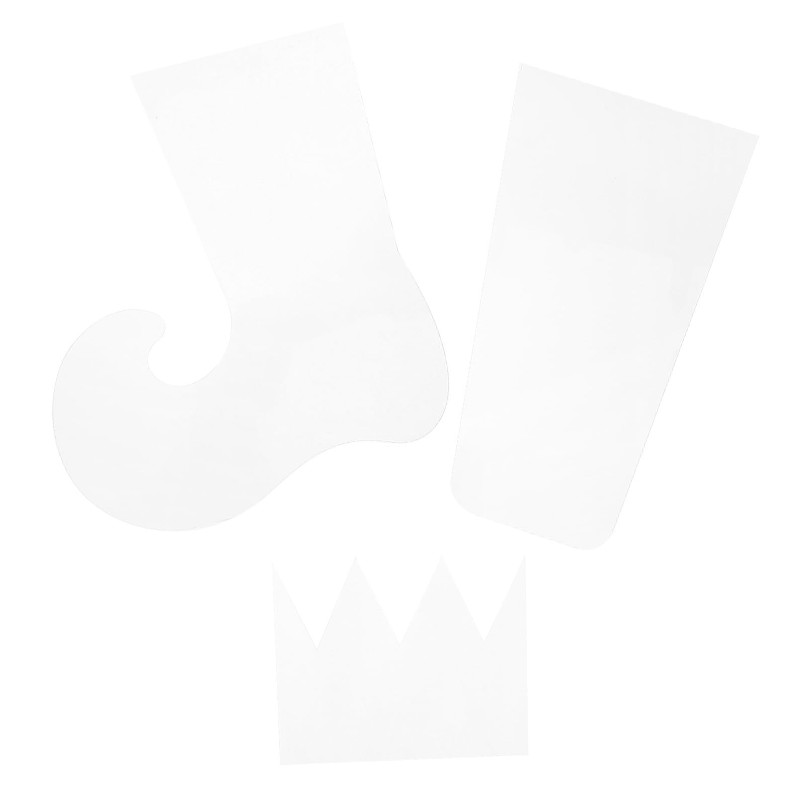 WRITWAA 15 Pezzi Template per Calza Natalizia in Acrilico per Patchwork e