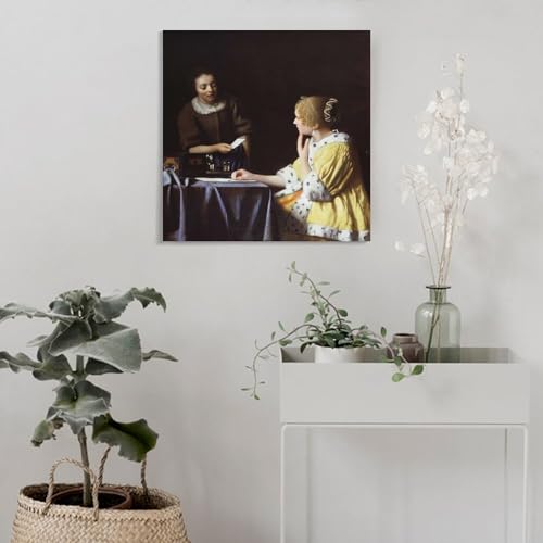Toile Johannes Vermeer d'exception | Déco murale 60x60 cm