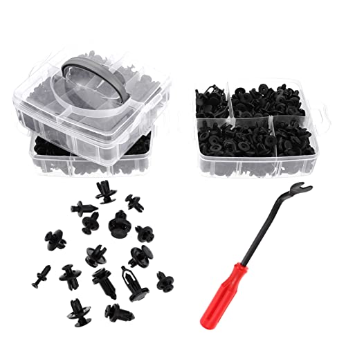 CTIRCHIU 自動車用バンパープッシュファスナー 修理用リベットクリップ 軽量コンパクト設計 ツール付属 カーアクセサリー