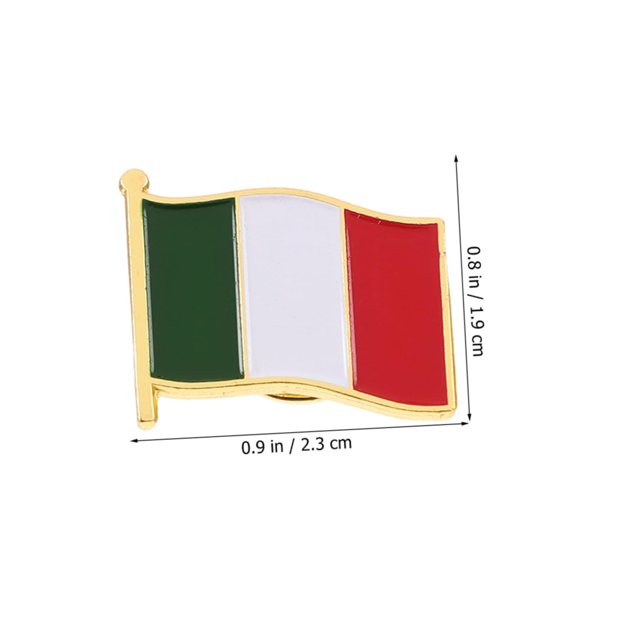 VALICLUD 40 Stück Italienische Flagge Brosche Herren Anzug Pin Schal Brosche Pin Patriotisches Abzeichen Flagge Pin Kleidung Abzeichen Italienische Brosche Pin Italien Pin Nationalflagge