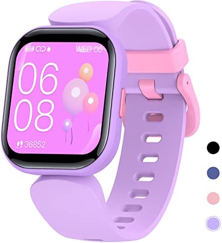 DIGEEHOT Kids Smart Watch Boys Girls, IP68 Waterproof Fitness Tracker for Kids with 19 Sport Modes Activity Tracker, Pedometers, Heart Rate, Sleep Monitor, 1.4″ Kids Fitness Watch Boy Girl Great Gift