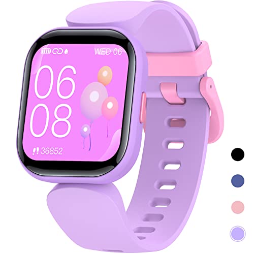Kids Fitness Tracker Boys Girls, IP68 Waterproof Smart Watch for Kids with 19 Sport Modes Activity Tracker, Pedometers, Heart Rate, Sleep Monitor, 1.4