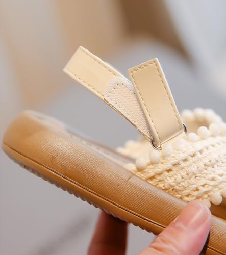 Girls Sandals Classic Open Toe Braided Comfort Soft Casual Summer Dress Shoes for Toddler/Little Kid4