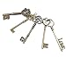 BIHRTC 235 Gram (Approx 135pcs) DIY Mixed Color Metal Skeleton Keys Wings Steampunk Watch Gear Cog Wheel Charms Pendant for DIY Crafts, Jewelry Making Accessory