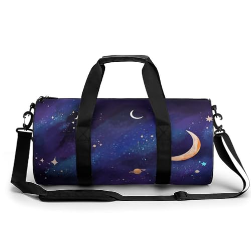 Sac de voyage lune étoilée violette idéal pour votre week-end