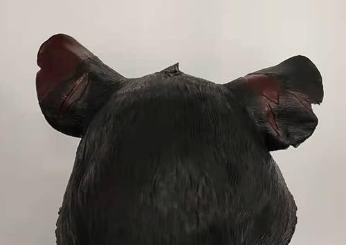 Miniatura 5 de Master Splinter - Máscara de rata, casco de cosplay de cabeza completa, de látex, flexible, para disfraz de Halloween, accesorio de bola de lujo,