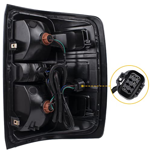 Boine Compatible With 2014-2015 Chevy Silverado 1500 2500Hd 3500Hd, Gmc Sierra 3500 Hd Left Driver Side Tail Light - Bulb And Harness Included (Left Driver Side) #TOP3