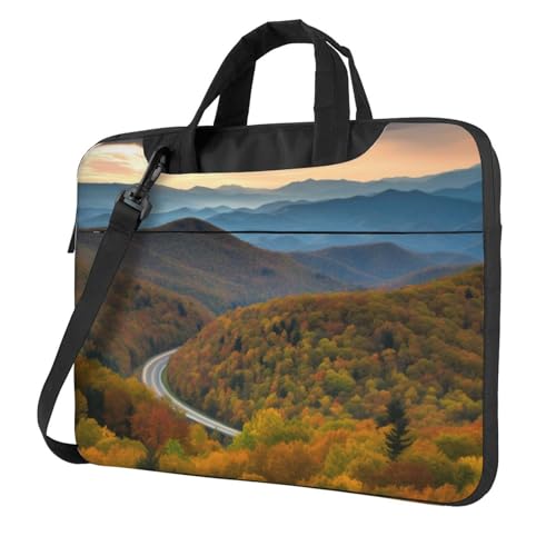 Sac ordinateur portable Blue Ridge Parkway Mountains antichoc aux finitions haut de gamme