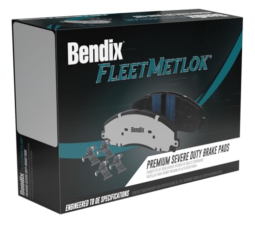 Image of Bendix Fleet Metlok MKD786AFM Brake Pads for Blue Bird All American,TC,Fleetwood Bounder,Bounder Anniversary Edition,Classic,Fortis,Southwind,F-53 Motorhome Chassis,F-59 Commercial Stripped,F-650