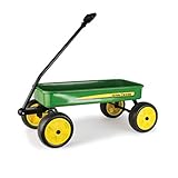 John Deere Farm Toys Heavy Duty Steel Wagon for Kids Aged 3 Years and Up, 28 Inch, Green