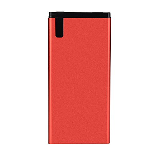 Preisvergleich Produktbild kingko Schlanke Mobile bewegliche Energie 20000mAh, Tragbare Externe Batterie-Ladegerät-Energie-Bank USBs für Handy (Red)