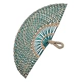 Matériaux en paille : fabriqués à partir de matériaux tissés naturels, ces éventails offrent une esthétique qui vous connecte à la nature, éventail mural, éventail tissé pour mariage