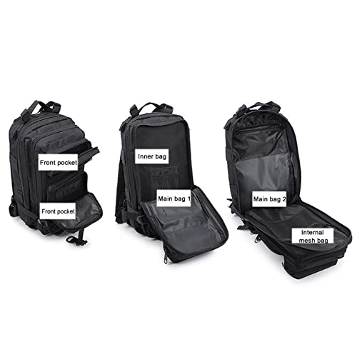 Mochila de senderismo 20L-25L Hombres Mochila militar táctica Mochila Camping Senderismo Trekking Bolsa de camuflaje Mochila táctica del ejército militar al aire libre (Capacity : 20L, Color : 8)
