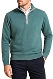 DG's Drifter Sudadera con media cremallera para hombre, verde claro, L