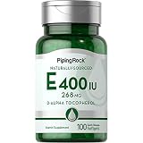 Piping Rock Vitamin E 400 iu | 100 Softgel Capsules | Non-GMO, Gluten Free Supplement