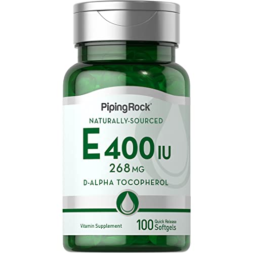 Piping Rock Vitamin E 400 Iu | 100 Softgel Capsules | Non-Gmo, Gluten Free Supplement #TOP14