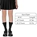 phnydreg 3 Packs Girls Bow Knee High Socks 4 to 12 Year School Uniform Dress Socks (US, Age, 7 Years, 12 Years, 3, white, gray, black)
