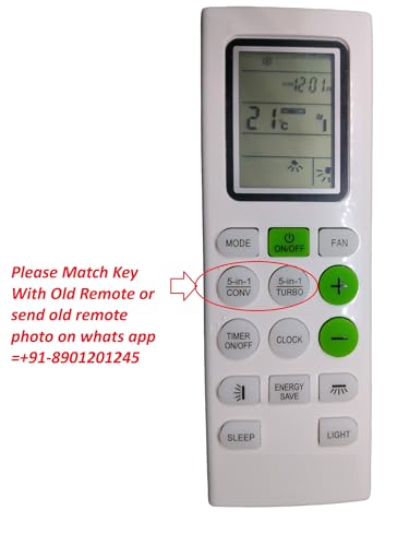 Image of Compatible with Blue Star Ac Remote | Model -IC518YNU | Suitable for 1 | 1.2 | 1.3 | 1.5 | 1.8 | 2 | 2.2 | 2.5 | 3 Ton Split and Window Air Conditioner | Match Exactly with Old Model