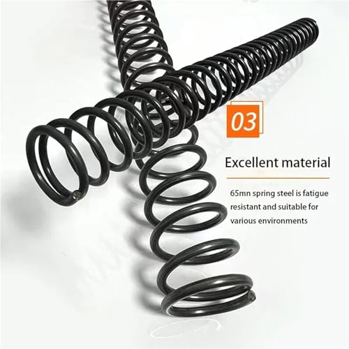 Resorte de compresión y rotor de bobina espiral de acero de 200mm,32mm,4.0mm para repuesto 3