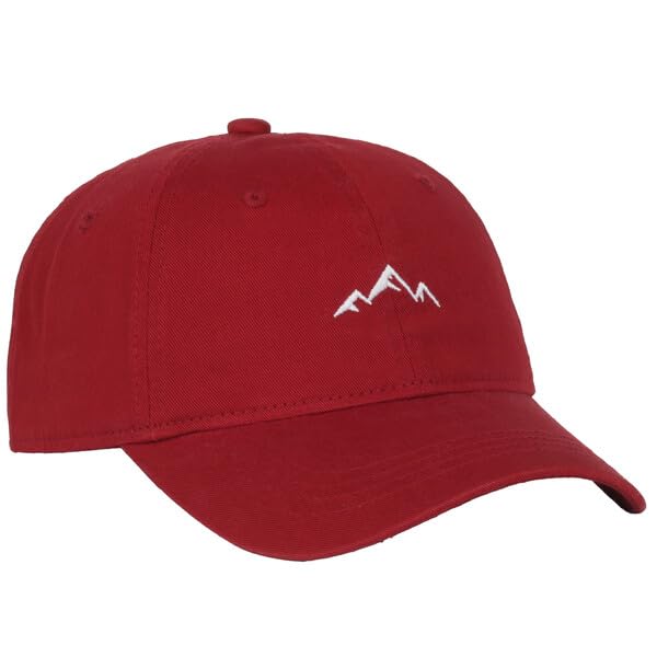 Image of Outdoor Cap Mountain Embroidered Dad Hat Adjustable Soft Cotton Polo Style Unstructured Baseball Cap for Men & Women