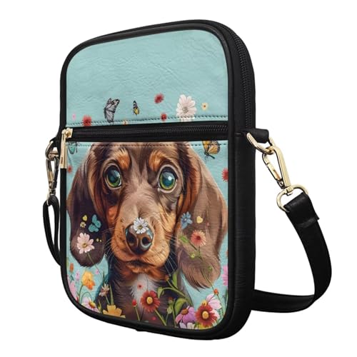 Small Messenger Bag Leather Crossbody Bag for Women Men Fashion Cross Body Shoulder Purse with Adjustable Strap2