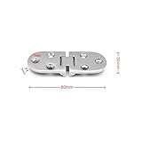 2X ZONADAH 316 Marine Stainless Steel Casting Hinges,80mmX30mm, Door Hinges for Fishing Boat, Yacht, RV, Folding Table, Cabinet, Wardrobe - Image 9