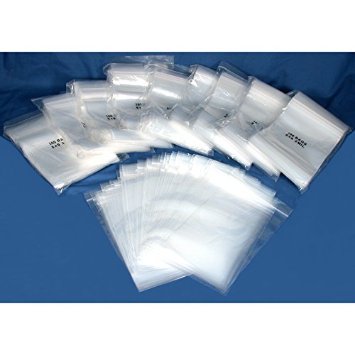 Hot Deals 1000 Poly Bag Zipper Resealable Plastic Shipping Bags 6" x 9"