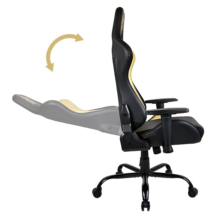 SUBSONIC - Sedia da Gaming Il Signore degli Anelli - Sedia da Ufficio Ergonomica con Imbottitura ad alta Densità, Schienale Reclinabile e Braccioli Regolabili in 2 Direzioni - Altezza Regolabile