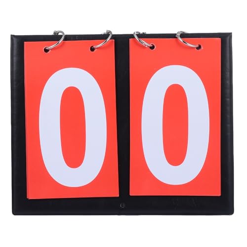 Marcador de baloncesto manual doble cara rojo miniatura 1
