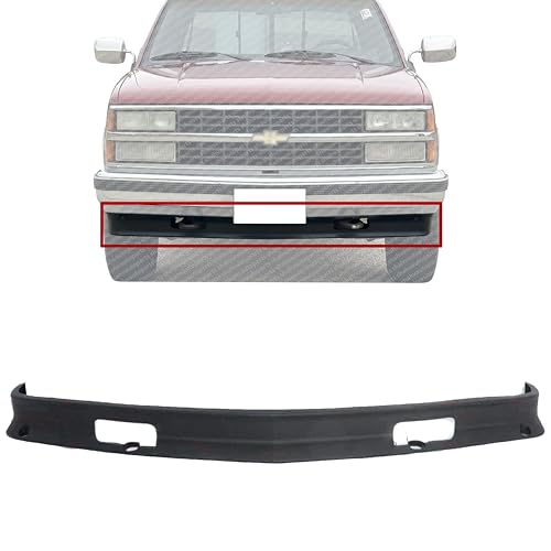 SHAHV AUTOPARTS Front Bumper Lower Valance Air Deflector Primed With Two Hook Holes Direct Replacement Compatible With 1988-2002 Chevrolet/GMC C/K Series GM1090105 15569430