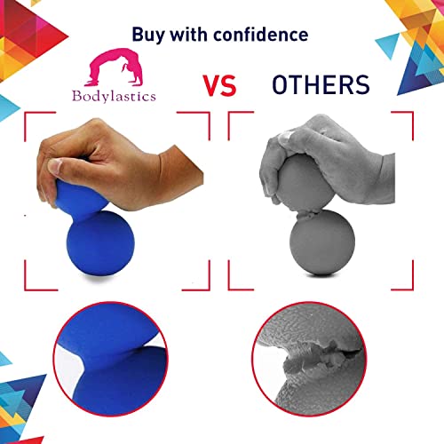 Image of Bodylastics Peanut Massage Ball For Total Body Deep Tissue Massage, Physiotherapy, Trigger Point Therapy, Muscle Knots, Myofascial Release