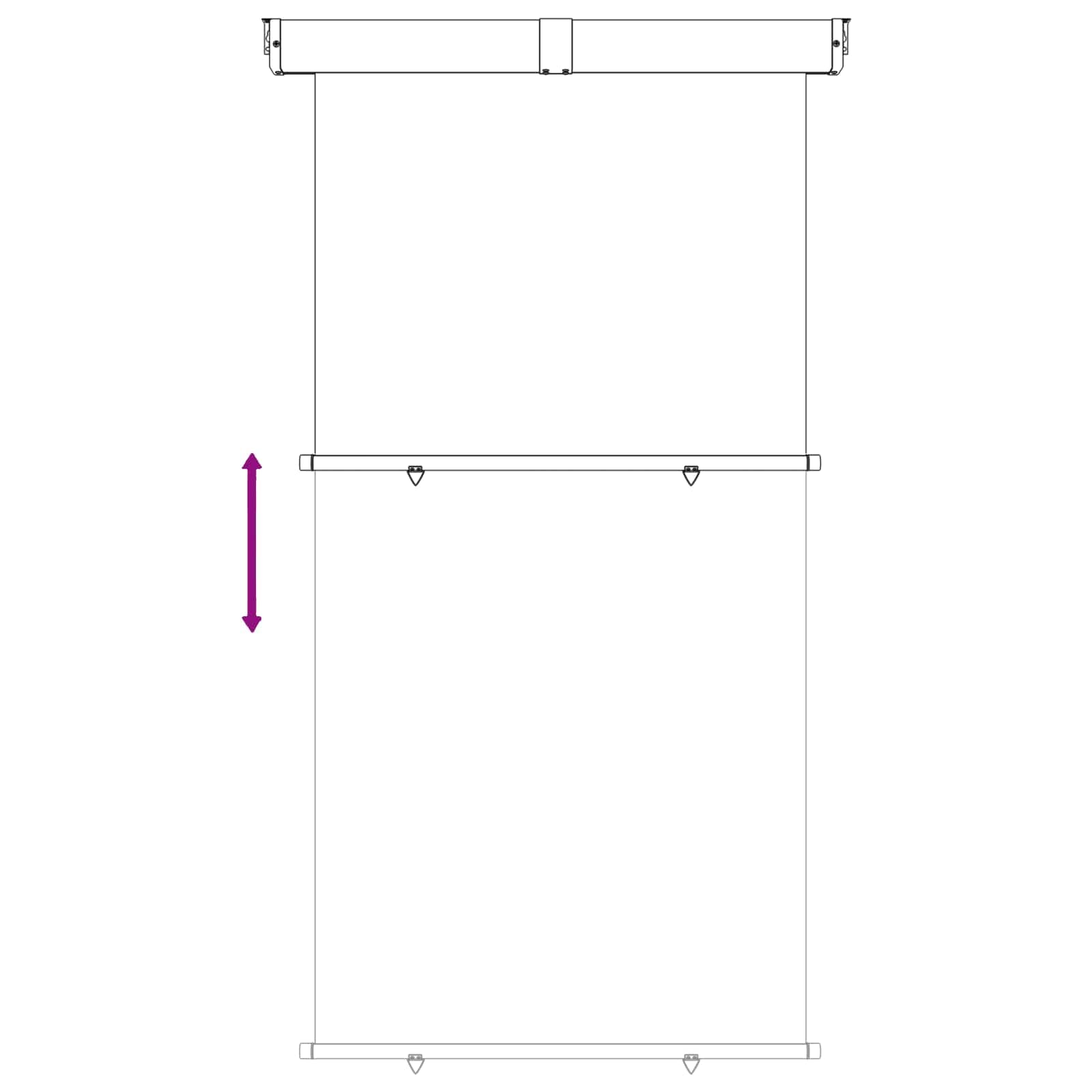 Balcon markiza boczna 140 x 250 cm ochrona prywatności